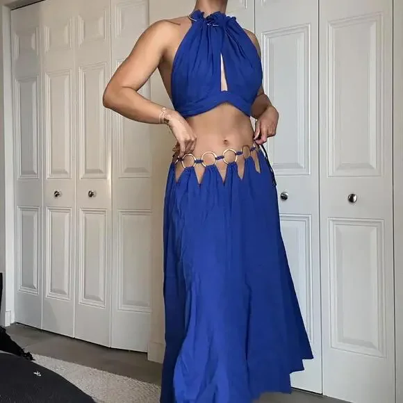 Cult Gaia Women's Blue Dress - Picture 1 of 8